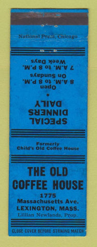Matchbook Cover - Old Coffee House Lexington MA WEAR