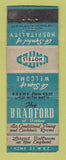 Matchbook Cover - Bradford Hotel Boston MA WEAR