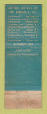 Matchbook Cover - Bradford Hotel Boston MA WEAR
