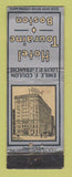 Matchbook Cover - Hotel Touraine Boston MA WEAR