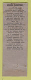 Matchbook Cover - Hotel Owosso MI