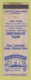 Matchbook Cover - Hotel Netherlands Holland MI