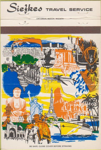 Matchbook Cover - Siefkes Travel Agency Wichita KS 40 Strike