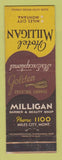 Matchbook Cover - Hotel Milligan Miles City MI Golden Spur