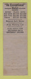 Matchbook Cover - Hotel Milligan Miles City MI Golden Spur