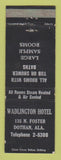 Matchbook Cover - Wadlington Hotel Dothan AL WEAR