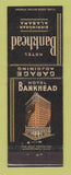 Matchbook Cover - Hotel Bankhead Birmingham AL