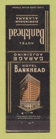 Matchbook Cover - Hotel Bankhead Birmingham AL