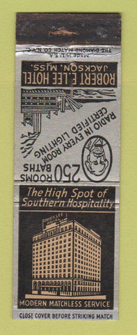 Matchbook Cover - Robert Lee Hotel Jackson MS WEAR