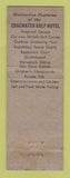 Matchbook Cover - Edgewater Gulf Hotel Edgewater Park MS WEAR