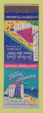 Matchbook Cover - Villa Rivera Long Beach CA