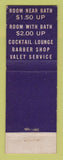 Matchbook Cover - Hotel San Diego CA