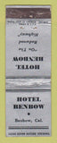 Matchbook Cover - Hotel Benbow CA WEAR