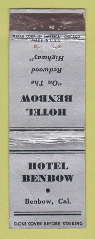 Matchbook Cover - Hotel Benbow CA WEAR