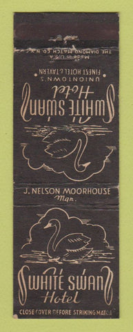 Matchbook Cover - White Swan Hotel Uniontown PA