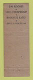 Matchbook Cover - White Swan Hotel Uniontown PA