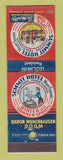 Matchbook Cover - Summit Hotel Uniontown PA Baron Munchausen Room