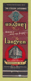Matchbook Cover - Langren Hotel Asheville NC WEAR
