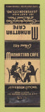 Matchbook Cover - Manhattan Cafe Jefferson City MO WEAR