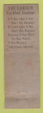Matchbook Cover - The Corner Restaurant Helena MT