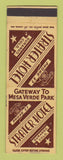Matchbook Cover - Strater Hotel Durango Colorado low phone #