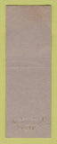 Matchbook Cover - Molly Pitcher Hotel Carlisle PA