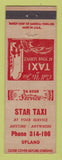 Matchbook Cover - Star Taxi  Upland