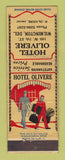 Matchbook Cover - Hotel Olivere Wilmington DE WEAR