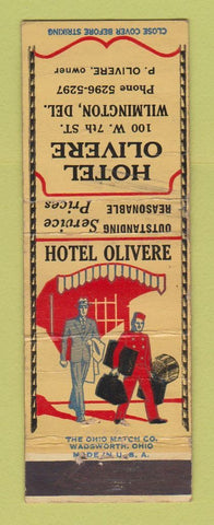 Matchbook Cover - Hotel Olivere Wilmington DE WEAR