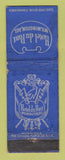 Matchbook Cover - Hotel Du Pont Wilmington DE WORN