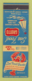 Matchbook Cover - Sea Food Grotto Detroit MI lobster