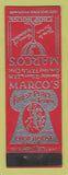 Matchbook Cover - Marco's Chop House Detroit MI WEAR