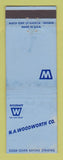 Matchbook Cover - NA Woodworth Gages Tools Detroit MI WEAR