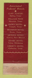 Matchbook Cover - Westward Ho Hotel Phoenix AZ WEAR