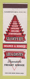 Matchbook Cover - Lee Eastes Freight Trucking Seattle WA Portland OR #2