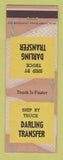 Matchbook Cover - Darling Transfer Trucking Omaha NE