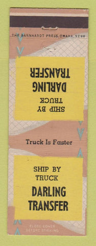 Matchbook Cover - Darling Transfer Trucking Omaha NE