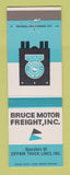 Matchbook Cover - Bruce Motor Freight Trucking Ziffrin Lines