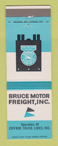 Matchbook Cover - Bruce Motor Freight Trucking Ziffrin Lines