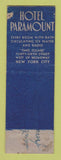 Matchbook Cover - Billy Rose's Diamond Horseshoe New York City girlie WORN