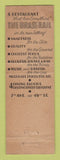 Matchbook Cover - The Brass Rail New York City feature WEAR
