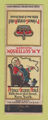Matchbook Cover - Prince George Hotel New York City WEAR