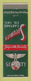 Matchbook Cover - Security Cartage Trucking Fort Wayne IN