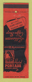 Matchbook Cover - Hotel Portage OH