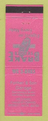 Matchbook Cover - Farther & Son Garage Auto Repair Detroit MI
