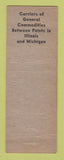 Matchbook Cover - Steel Motor Service Detroit MI Chicago IL