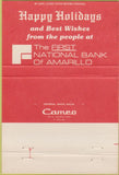 Matchbook Cover - First National Bank of Amarillo TX 40 Strike