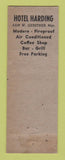 Matchbook Cover - Hotel Harding Marion OH WEAR