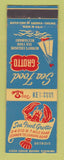 Matchbook Cover - Sea Food Grotto Detroit MI lobster