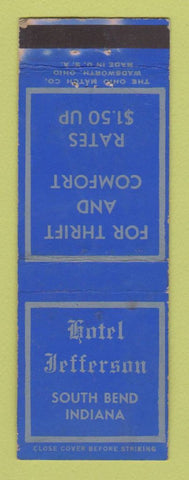Matchbook Cover - Hotel Jefferson South Bend IN WEAR